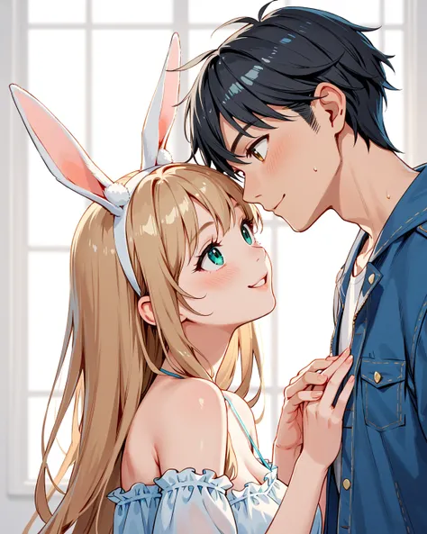 cute bunny couple