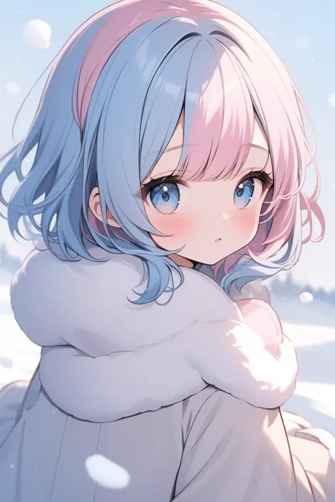   　Whisper　 cute　snow　Blue Hair　Pink hair