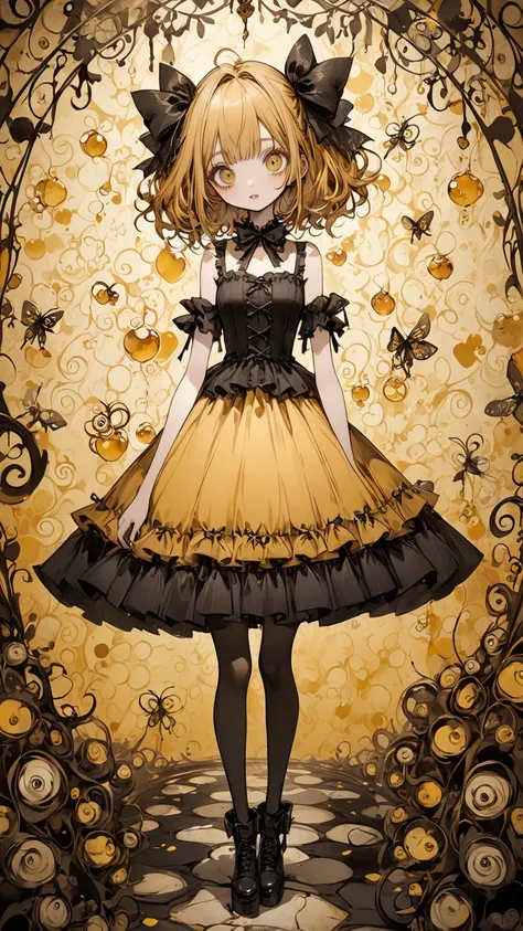    Tim Burton Style、Honey colored girl、wallpaper、