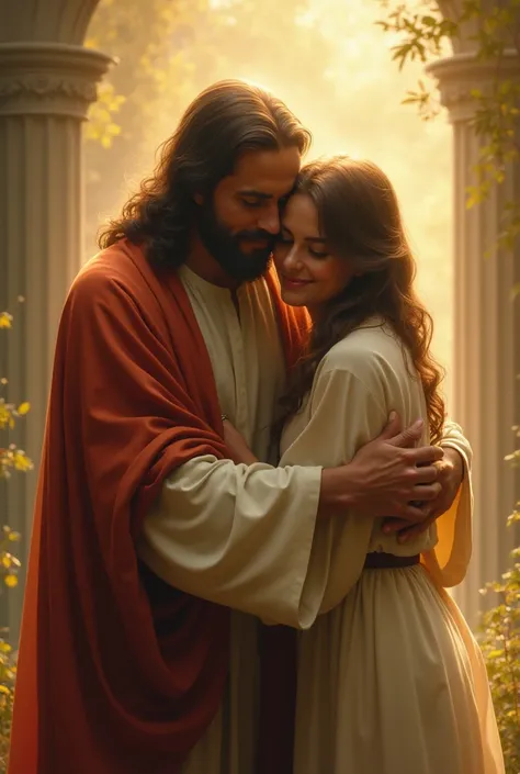 Papa jesus hug