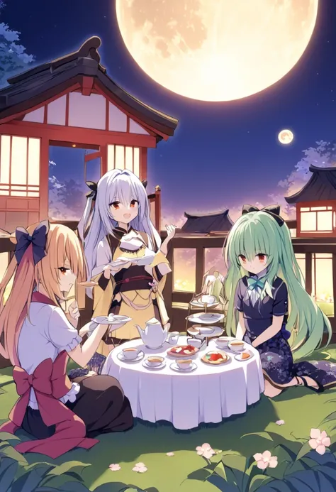 Moonlit Tea Ceremony/Tea party under the moon/Tea party under the moon