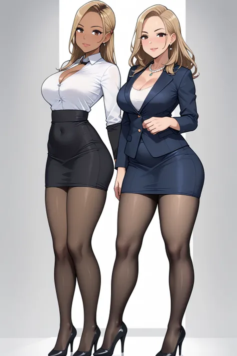  quality;{ Ultra-realistic,  high image quality,  Details,  high resolution, 8k, Realistic color saturation , プロフェッショナル quality,  perfect contrast, (Light Gray Background:1.1), ( correct anatomy), ( 18-year-old Beautiful Secretaries Standing Highlighting T...