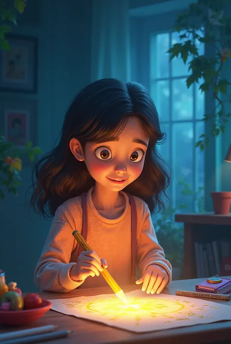 Since you want a 30-second animated video on "جادوئی پینسل", here’s how we can plan it:

Storyboard (30 Seconds)

Scene 1 (0-5s) – Introduction

A  (your main character) finds a glowing magic pencil in her schoolbag.

Background music starts.


Scene 2 (5-...