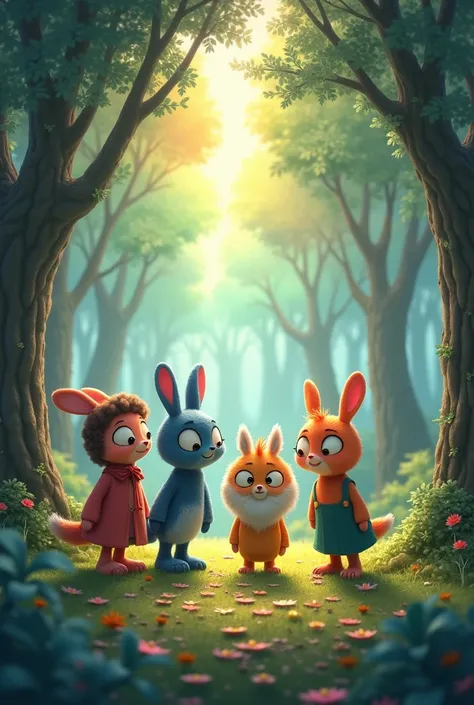 Luna, Ziggy, Pip, and Tilly discover that the magical rainbow in the forest has disappeared! The colors have faded, and the forest is feeling dull.
