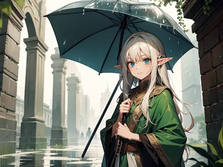 Elf in the rain 