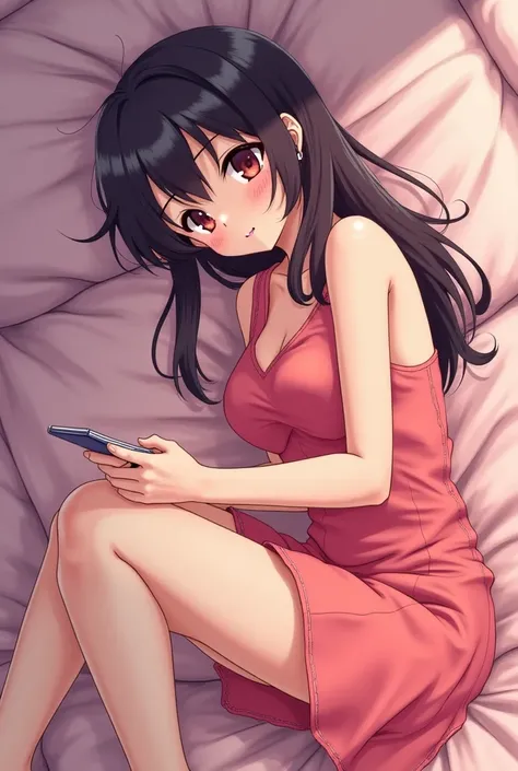 Make an image of an anime girlfriend having sex 