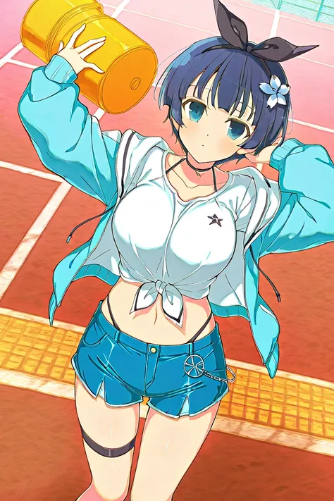 score_9, score_8_up, score_7_up, score_6_up, score_5_up, score_4_up, masterpiece, best quality, very aesthetic, absurdres, source_anime, BREAK , 1girl, solo, yozakura (senran kagura), senran kagura new link, senran kagura burst, (artist: yaegashi nan), sho...