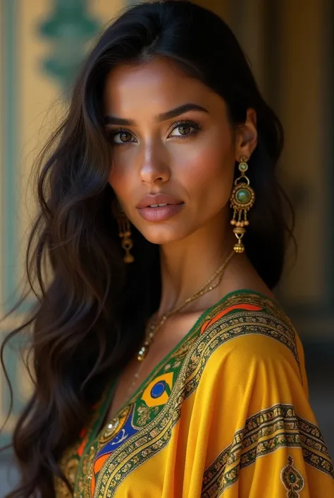 Prompt:
“A hyper-realistic portrait of a stunning woman who is a perfect representation of [Brasil]. She has traditional facial and body features, flawless skin, and expressive eyes. Her hair is styled in a way that reflects the beauty standards of her cul...