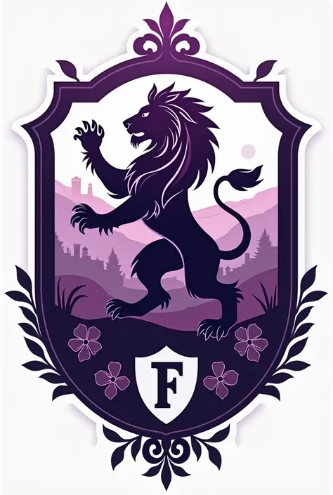 Make a soccer emblem inspired by Italy's Fiorentina 