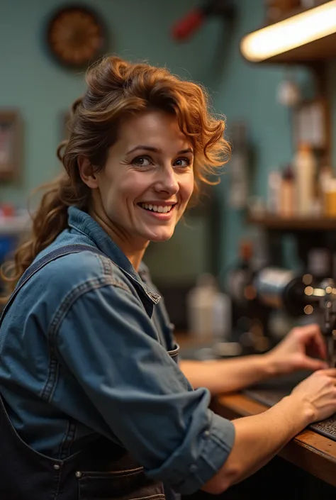 Create a photo with a worker ( hairdressing, seller ,seamstress , Otonvoy bricklayer or any other worker with a real photo ).This or that worker or workers is looking admiringly and happily at the highlighted lyrics " May"