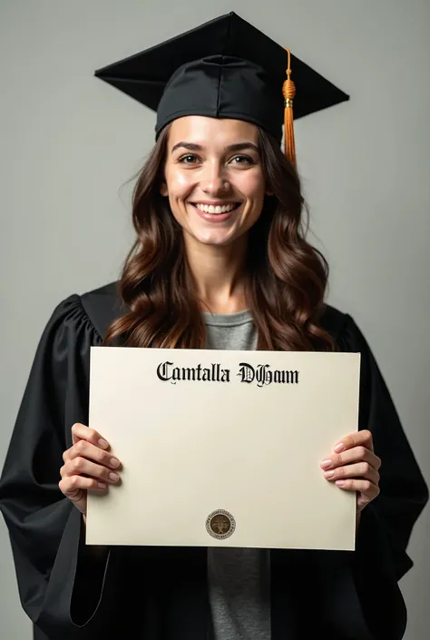 Graduation picture with written