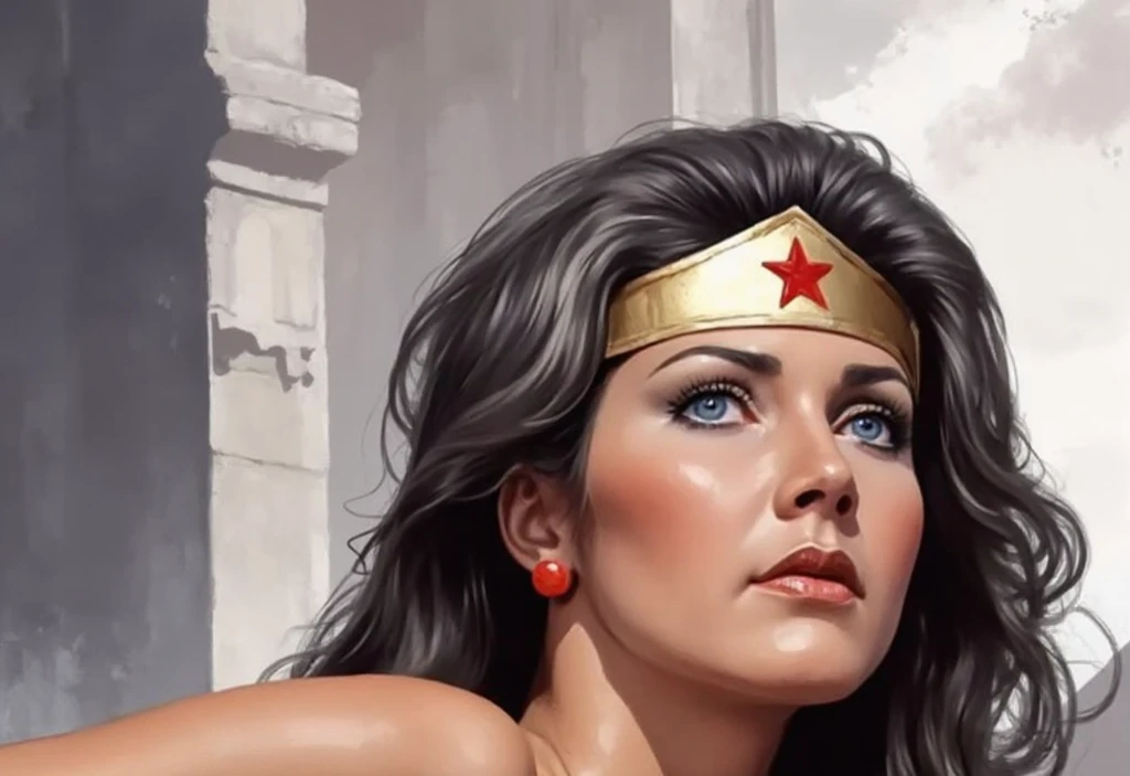 Wonder Woman suprised