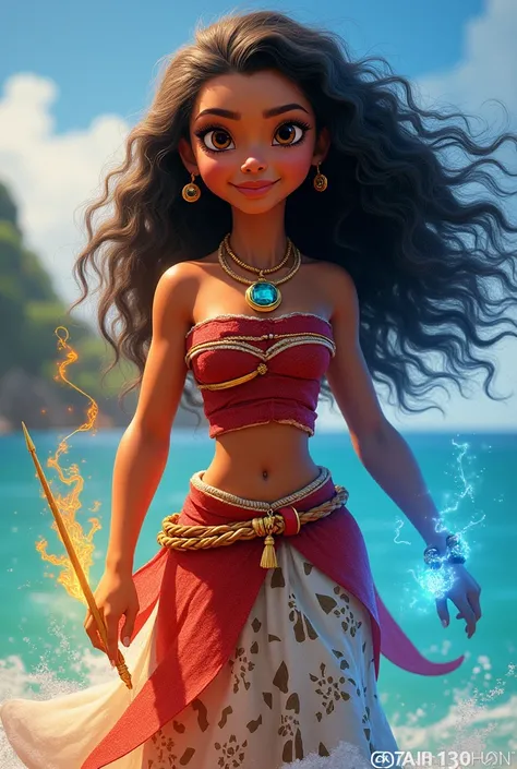 Disney Mirabel Moana fusion