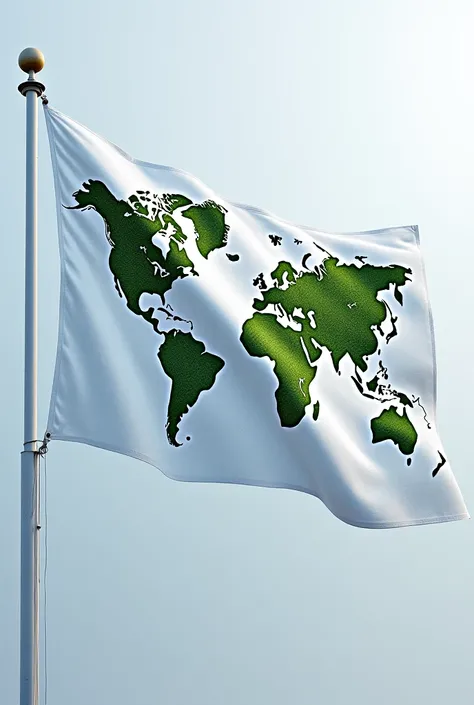  Create a flag where the team's name is “white connection” and the theme is “everything being interconnected”,  having to do with globalization ,  Environment, sustainability, internal, people, education and the world  