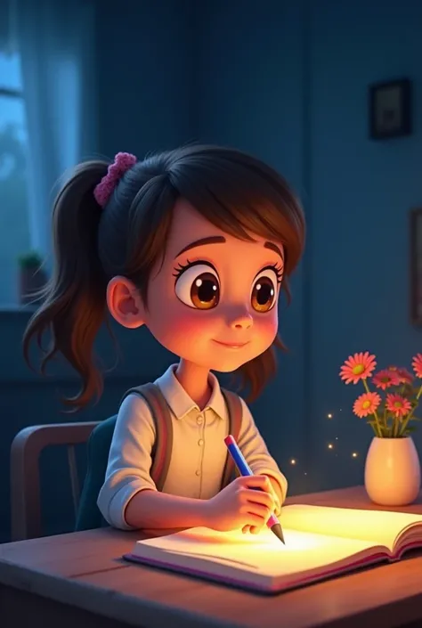 Since you want a 30-second animated video on "جادوئی پینسل", here’s how we can plan it:

Storyboard (30 Seconds)

Scene 1 (0-5s) – Introduction

A  (your main character) finds a glowing magic pencil in her schoolbag.

Background music starts.


Scene 2 (5-...