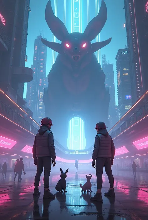 cyberpunk pokemon battle stadium