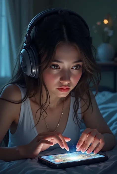 Beautiful girl playing PUBG 