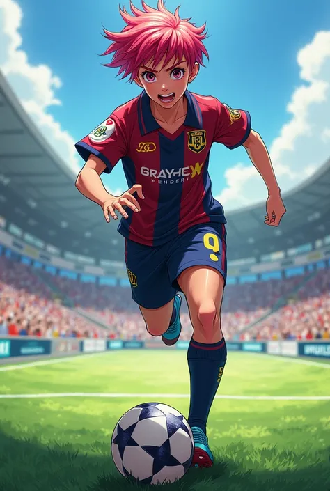 An anime-style soccer player 