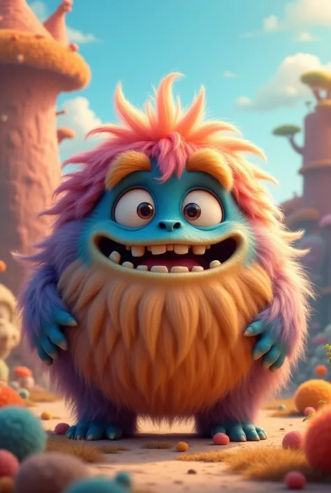 Cute hairy monster 