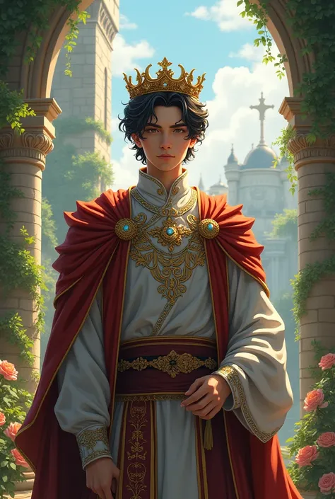 Create a Prince medieval anime fantasy version 