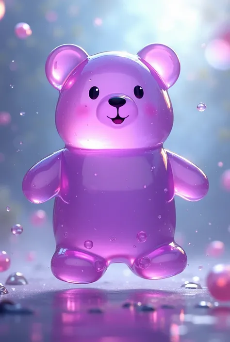 Purple jelly bear