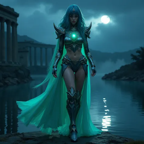 - Main Character, Beautiful "Italian" Woman, Full Arms Tribal Tattoo Style

- Wearing a costume ("Full Sexy Armor"), the costume of the embodiment of the form "Erna Steel Saint - Saint Seiya", (Armor Chest and Thighs open). Futuristic Costume Design.
Weari...