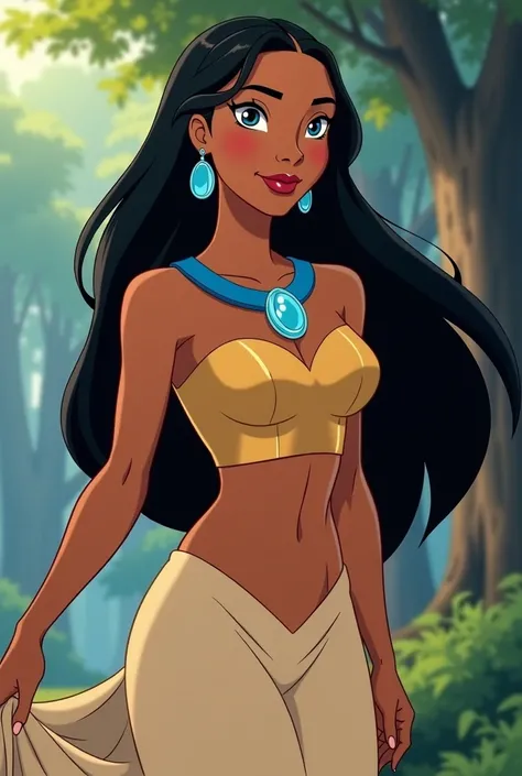 What Disney Character Pocahontas Would Look Like If She Were Human anime
