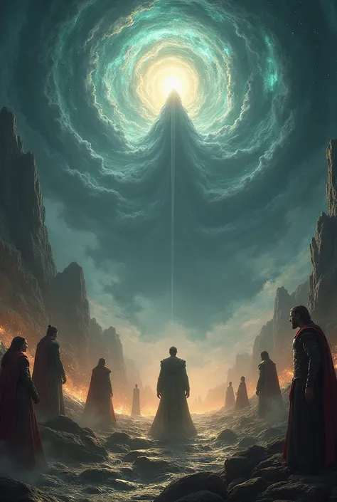 Creation of the world according to Norse mythology,  cinematic image  