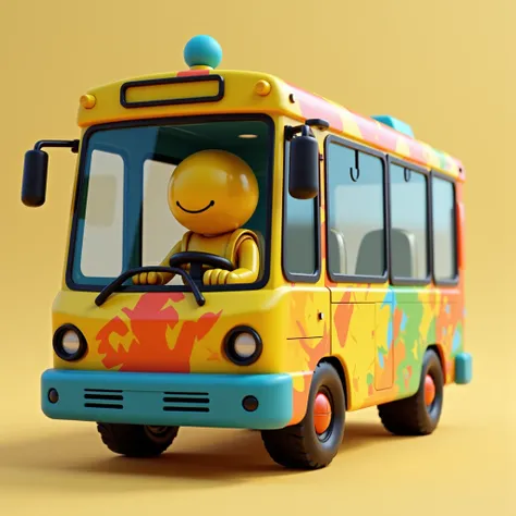 I want a yellow test dummy to drive a fortnite bus