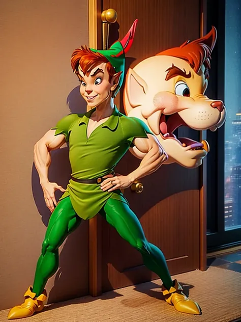 Peter Pan, Leotard, Muscular, Full Body