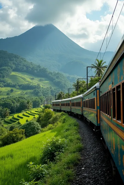 Train of indonesia with best view