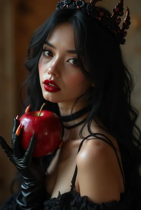 ((RAW photo),  absurd, ( absurd resolution)),  masterpiece,  thong, ( Extremely detailed 8k unit CG wallpaper), ( best illustration), ( best shade ),  realistic lighting,  detailed and beautiful glitter , (( 21 years old)), girl,  long black hair, Queen Bl...