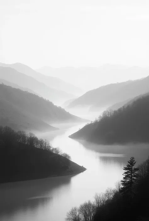 the most dreamy and beautiful view in the world aesthetic black and white vibes