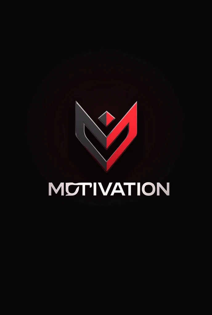 
"Create a minimalist and impactful logo for Instagram, with the title 'Motivation' .  The cover must reflect the idea of force ,  energy and overcoming .   Use solid geometric shapes and strong colors ,  as black ,  metallic gray and vibrant red details ....