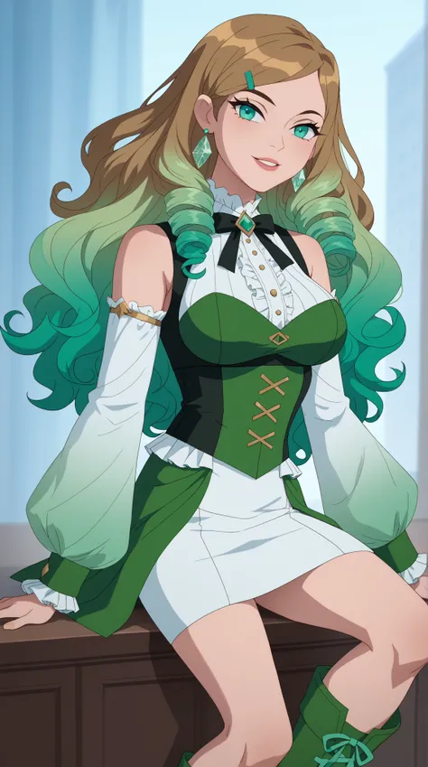 Evangeline "Eve" Tennyson (Eve 10)

Theme Color: Seafoam Green

Hairstyle: Long hair styled in elegant ringlets, often adorned with small seafoam green clips

Eye Color: Teal-green

Hair Color: Chestnut brown with soft seafoam green tips

Skin Tone: Light ...