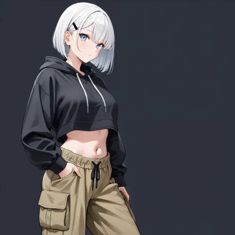 girls
White-Haired Bob
hoodies
cargo pants