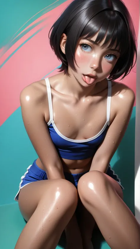  wild animals , (( best resolution )), (( high quality:1.2)), artwork,  8,000, Extremely detailed, ((high detail:1.2)), ( HOTLEXI WOMAN ),  alone,  24-year-old Japanese hottie, (Mini shorts, SHOULDER SHORT ), ( BEAUTIFUL PERFECT FACE :1.23), Kezi，(Sideways...