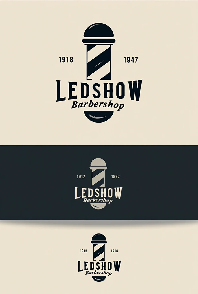 Logo Ledshow Barbeshop 