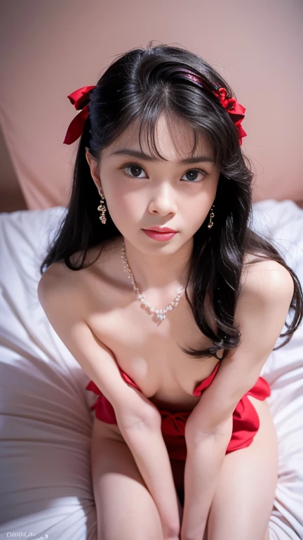 (best quality,ultra-detailed,realistic:1.37),(portrait,beautiful women,small breasts, delicate and beautiful:1.2),(naked),(beautiful detailed eyes,beautiful detailed lips,extremely detailed eyes and face, full body shot,straight legs,open legs:1.1),(lying ...