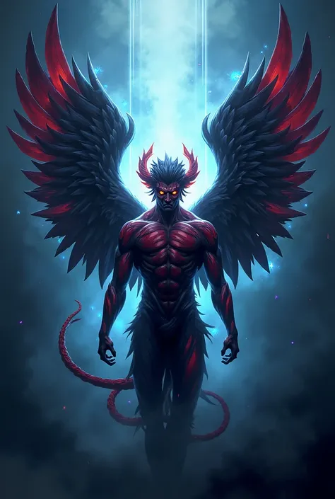 Devil angel esport logo no inscription "SELAWE EX"