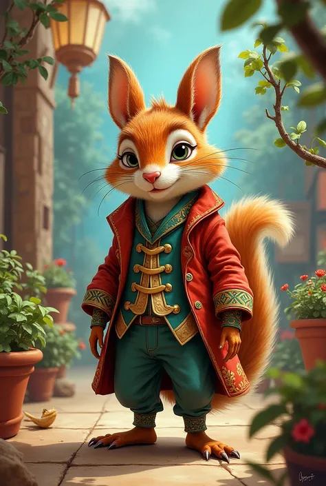 A picture of one of the characters of the film The Foreign Squirrels