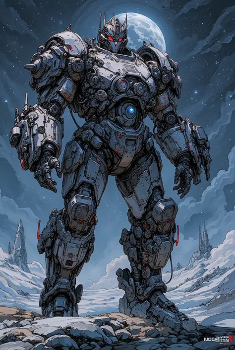 (( best quality )), (( masterpiece)), (Megatron in the Transformers series : 1.3),  8,000, Cool Painting, Full of sci-fi, Megatron in the Transformers series ，In space，Huge weapons，Intricate surface details ，Full of mechanical texture, Sophisticated weapon...