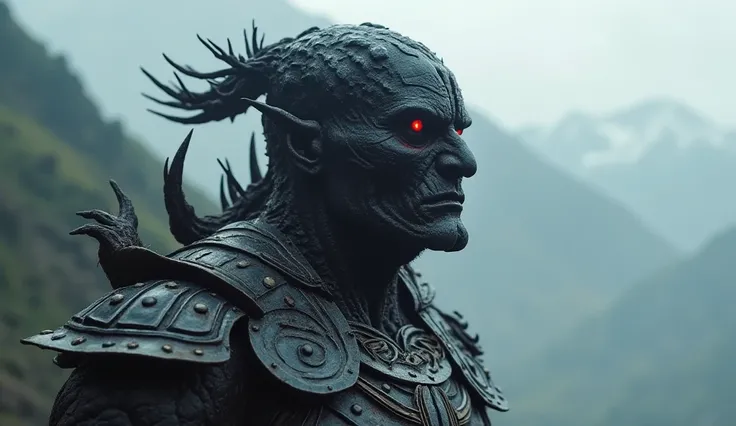 Hyper realistic 16k resolution real engine portrait image of mythical black and metallic transformer in Bhutan city Here’s a chilling, horrifying monster concept for Bhutan, featuring face cuts and a terrifying presence:

Bhutan - The Wounded King of the H...