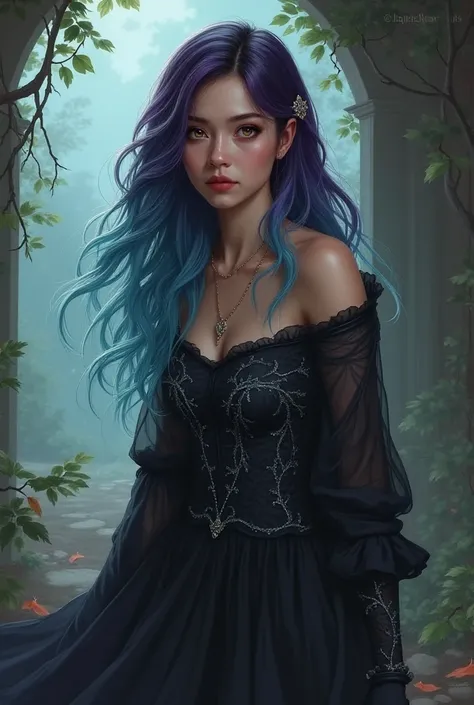 Original Character for Mysterious Mansion Name: Aceline de la Noire Gender: Female Look: A young lady of a noble family who has never left the mansion before Hair Color: Turquoise + Violet (ombre) Eyes: Amber gold, mysterious and like something is hidden C...