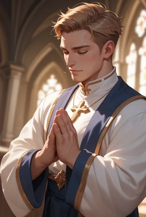 A man praying 