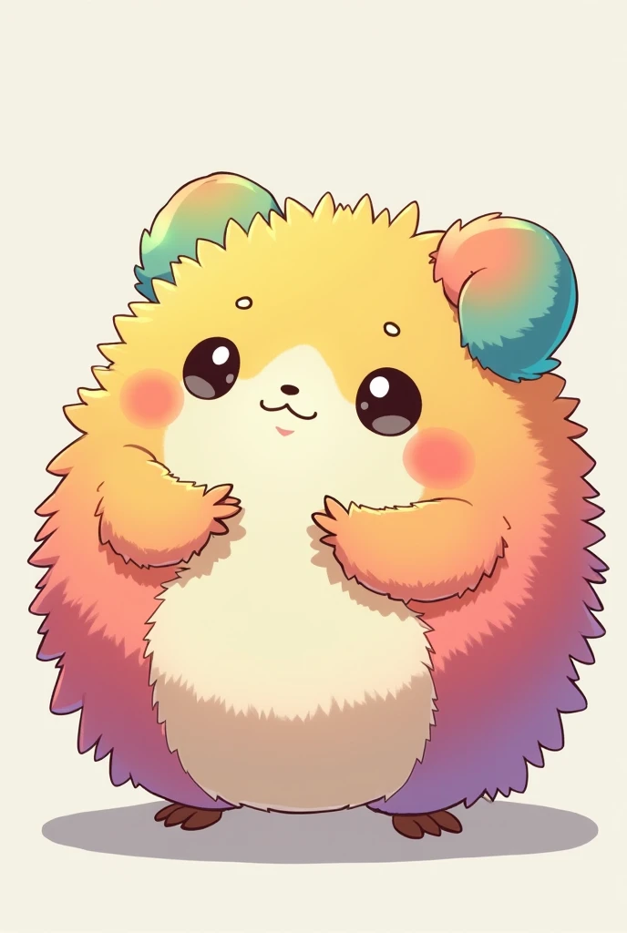 1 cute anime animal, unlandscaped, round bristles, good color array