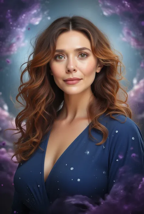 Elizabeth Olsen mature beautiful mom  Dress-blue Dress-blue Dress-blue Dress-blue Dress-blue  I saw a beautiful head and hair  space-blue-purple 