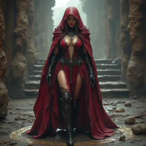 - Main Character, Beautiful "Greek" Woman, Long Hair, Halo.

Wearing many accessories.

- Wearing a costume ("Full Sexy Armor"), a costume that embodies the form of "Adefagia". (Chest and Thighs are open). Futuristic Costume Design
Wearing a dull Dark Red ...