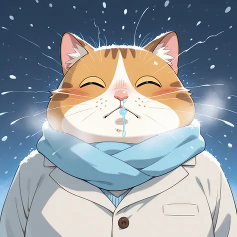 Fat Cat，snot，cold，sneeze