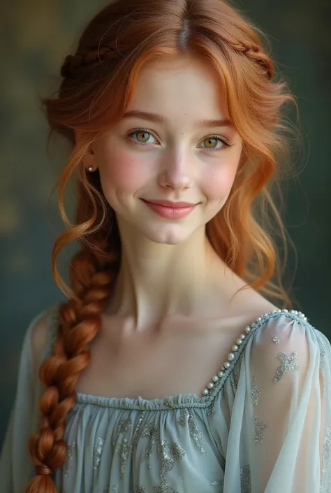 Naida is the most outwardly delicate of the emperor’s ren, with an almost ethereal beauty. She has her mother’s auburn hair, but hers is lighter, like burnished copper, often left in soft curls or braided with pearls. Her hazel-gold eyes are wide and expre...